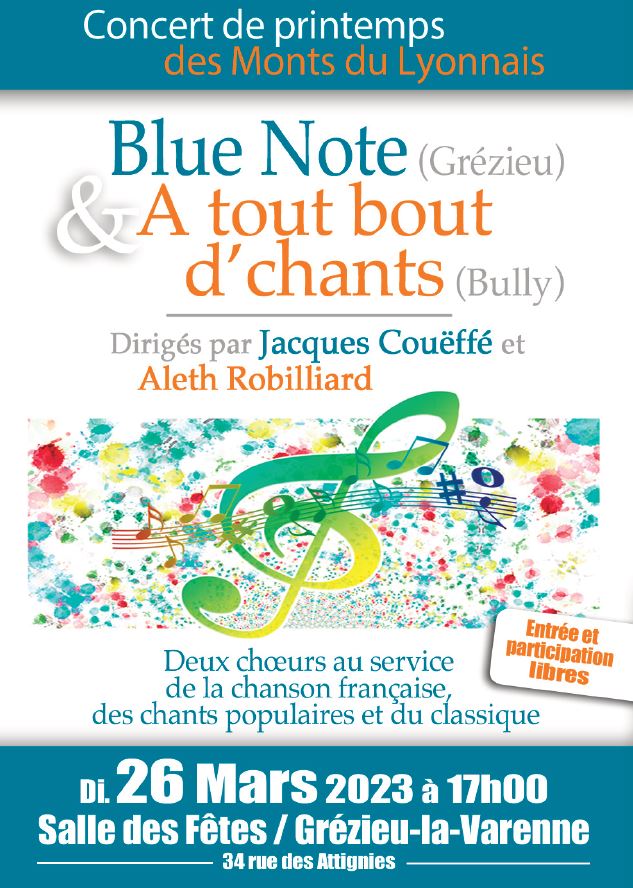 Affiche concert Blue Note 26 mars